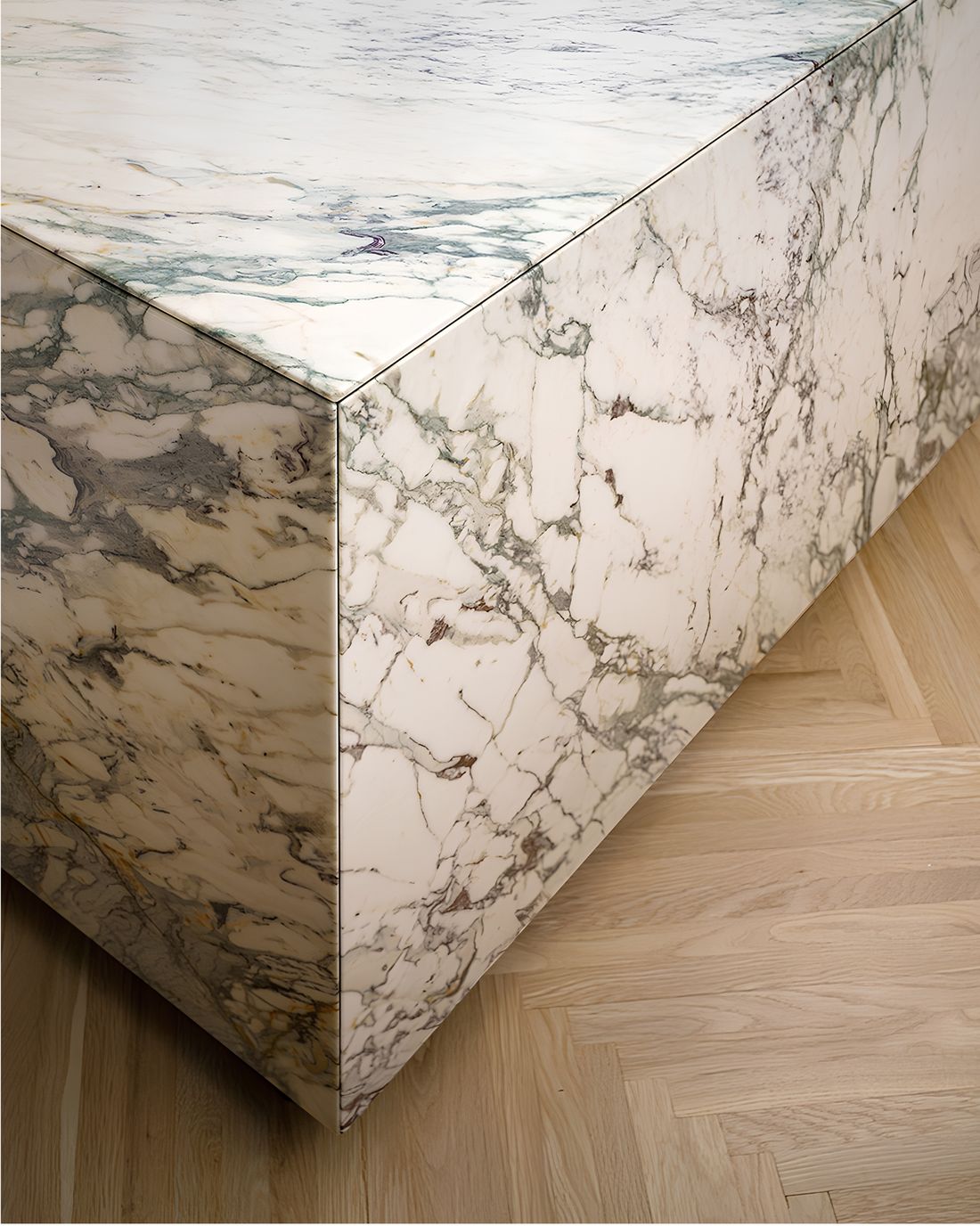Natural marble island